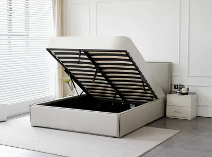 Hathern Grey Ottoman Bed