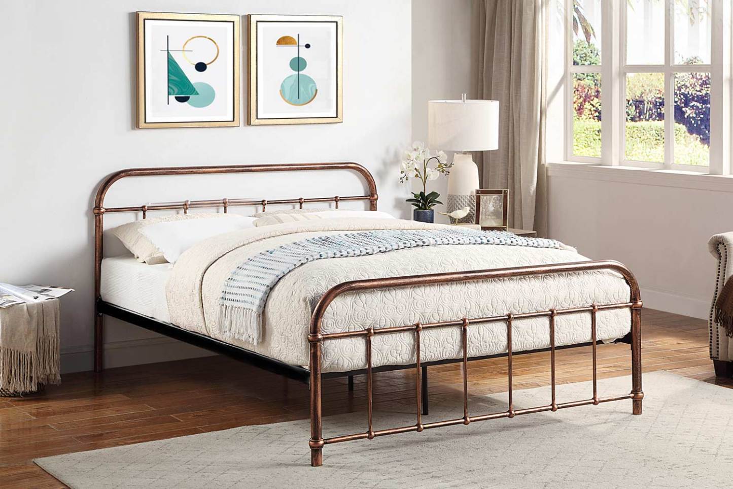 Henley Copper Metal Bed