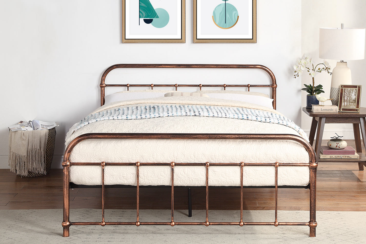 Henley Copper Metal Bed