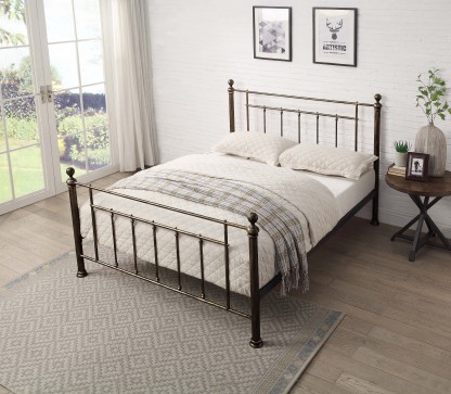 Harpenden Brushed Gold Metal Bed