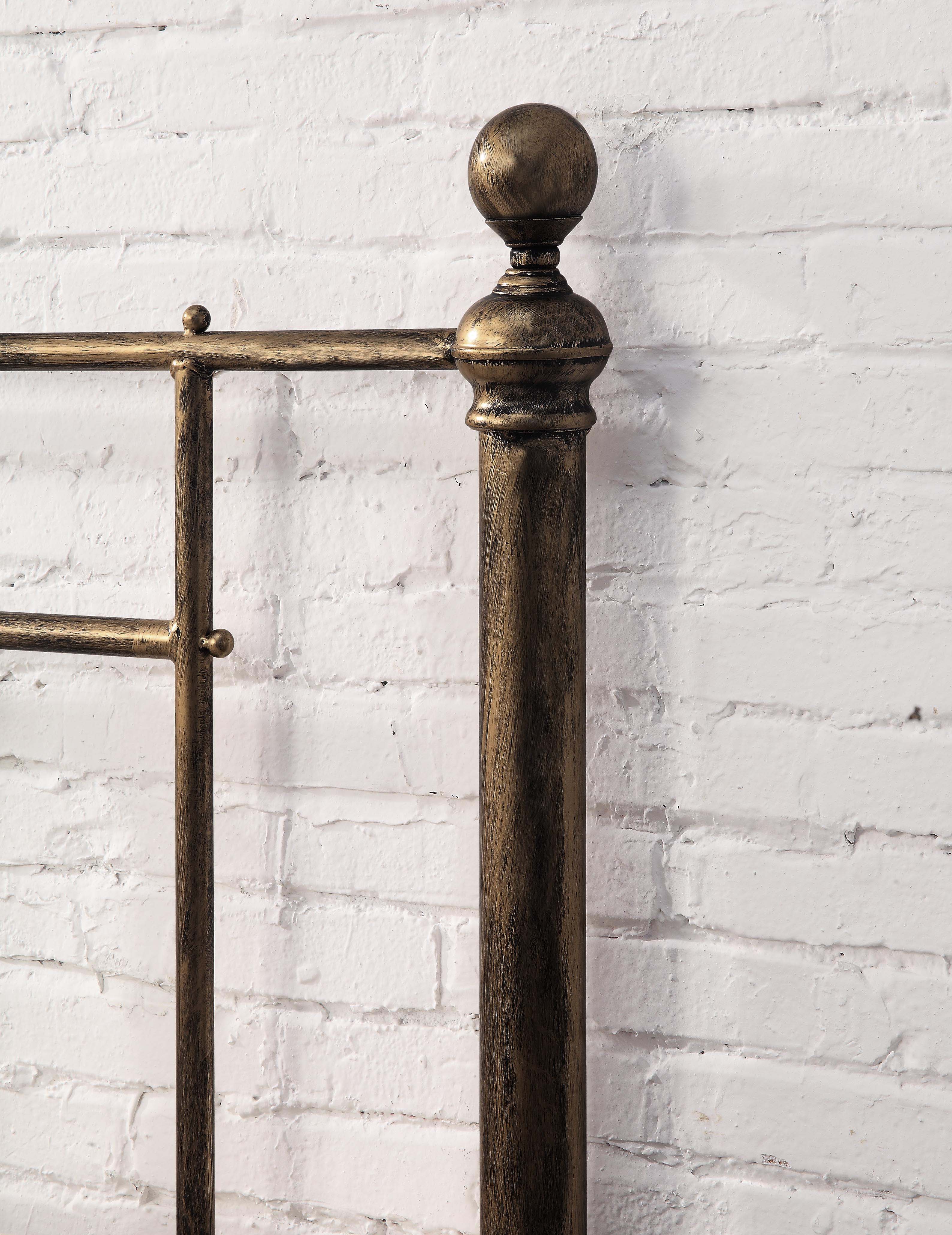 Harpenden Brushed Gold Metal Bed