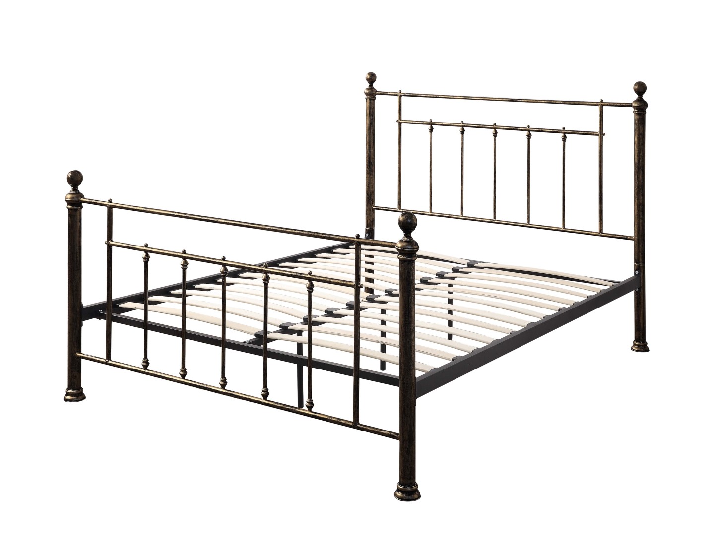 Harpenden Brushed Gold Metal Bed