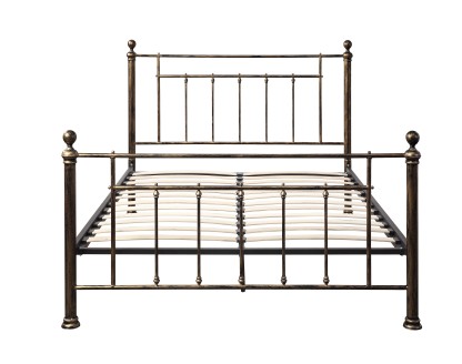 Harpenden Brushed Gold Metal Bed