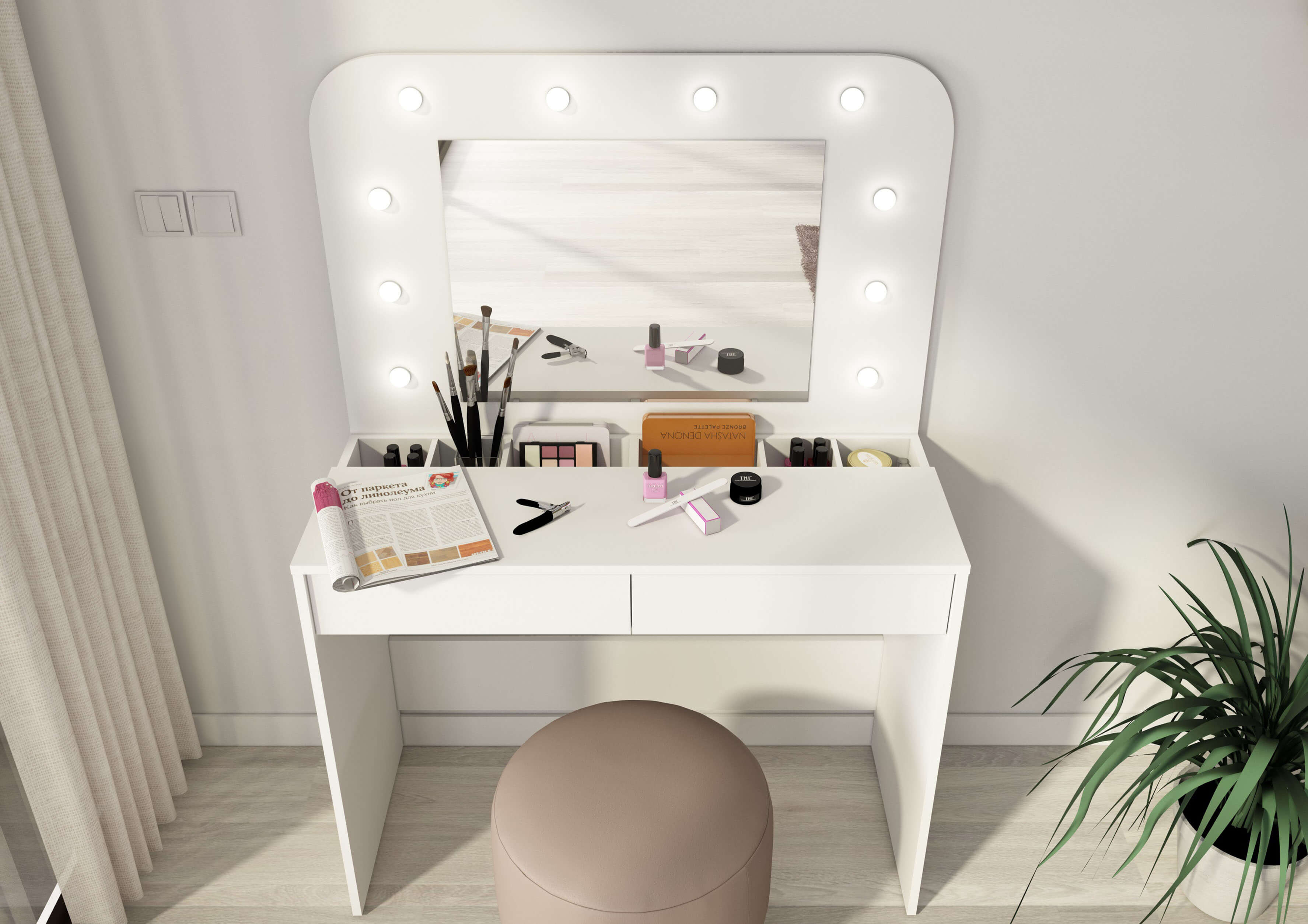 Hollywood Dressing Table & Beauty Bar