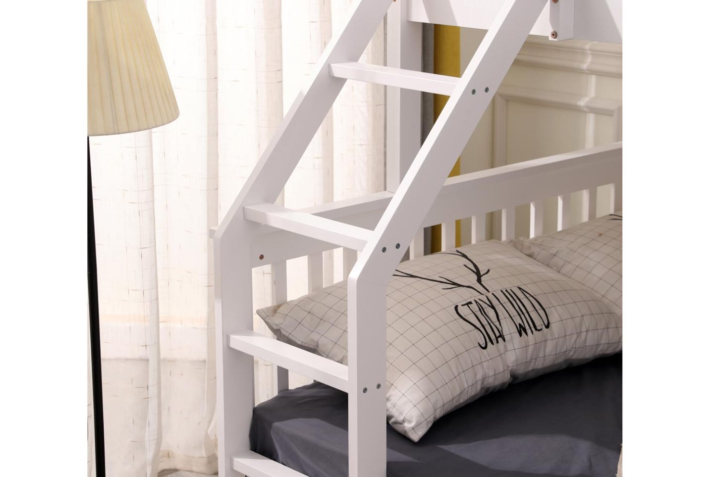 Indie Kids Bunk Bed Triple Sleeper White