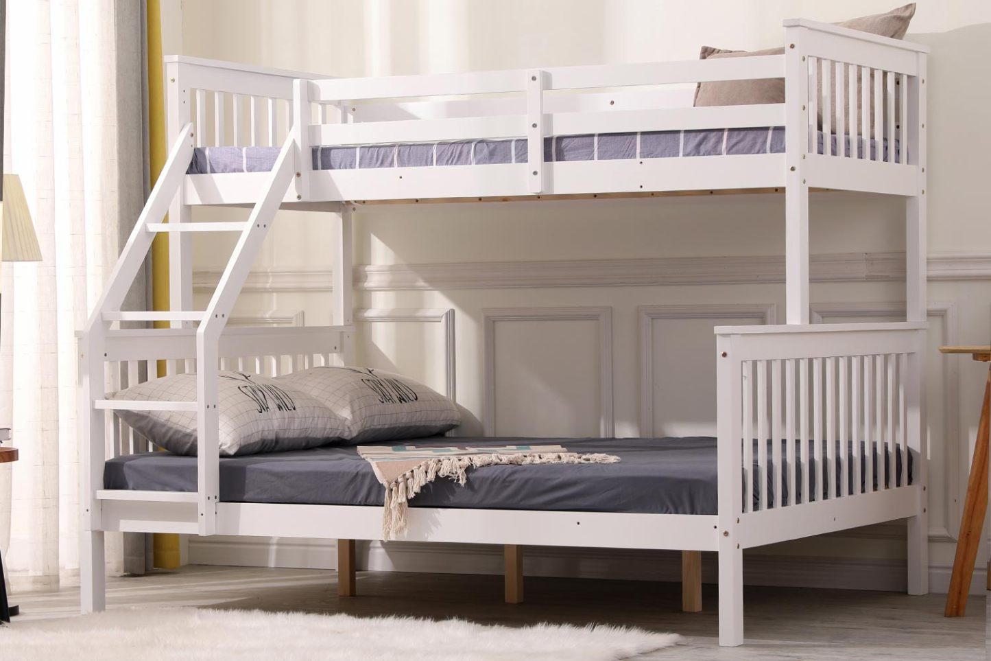 Indie Kids Bunk Bed Triple Sleeper White