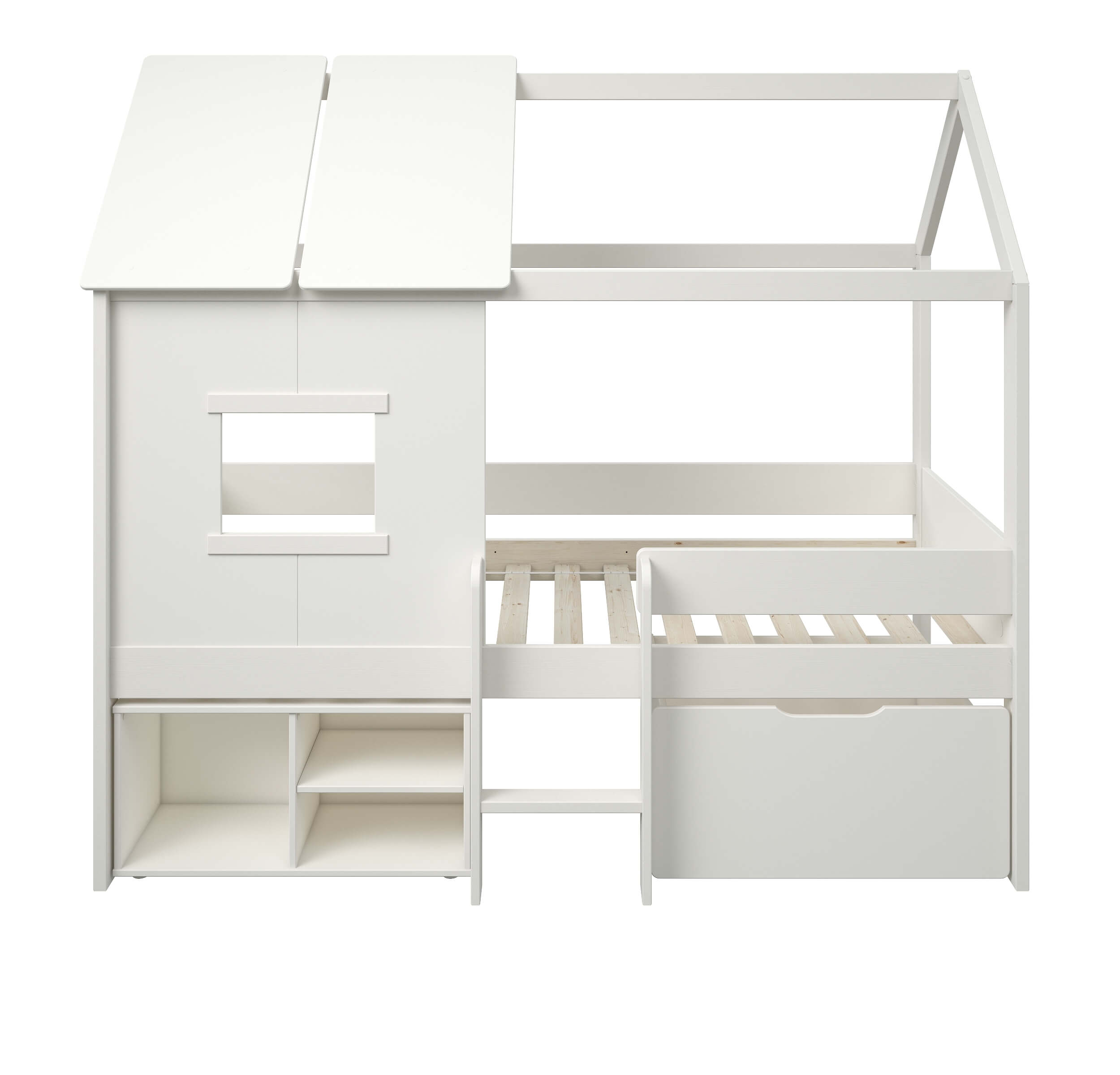 Ordi Mini Playhouse Mid Sleeper Bed with Storage
