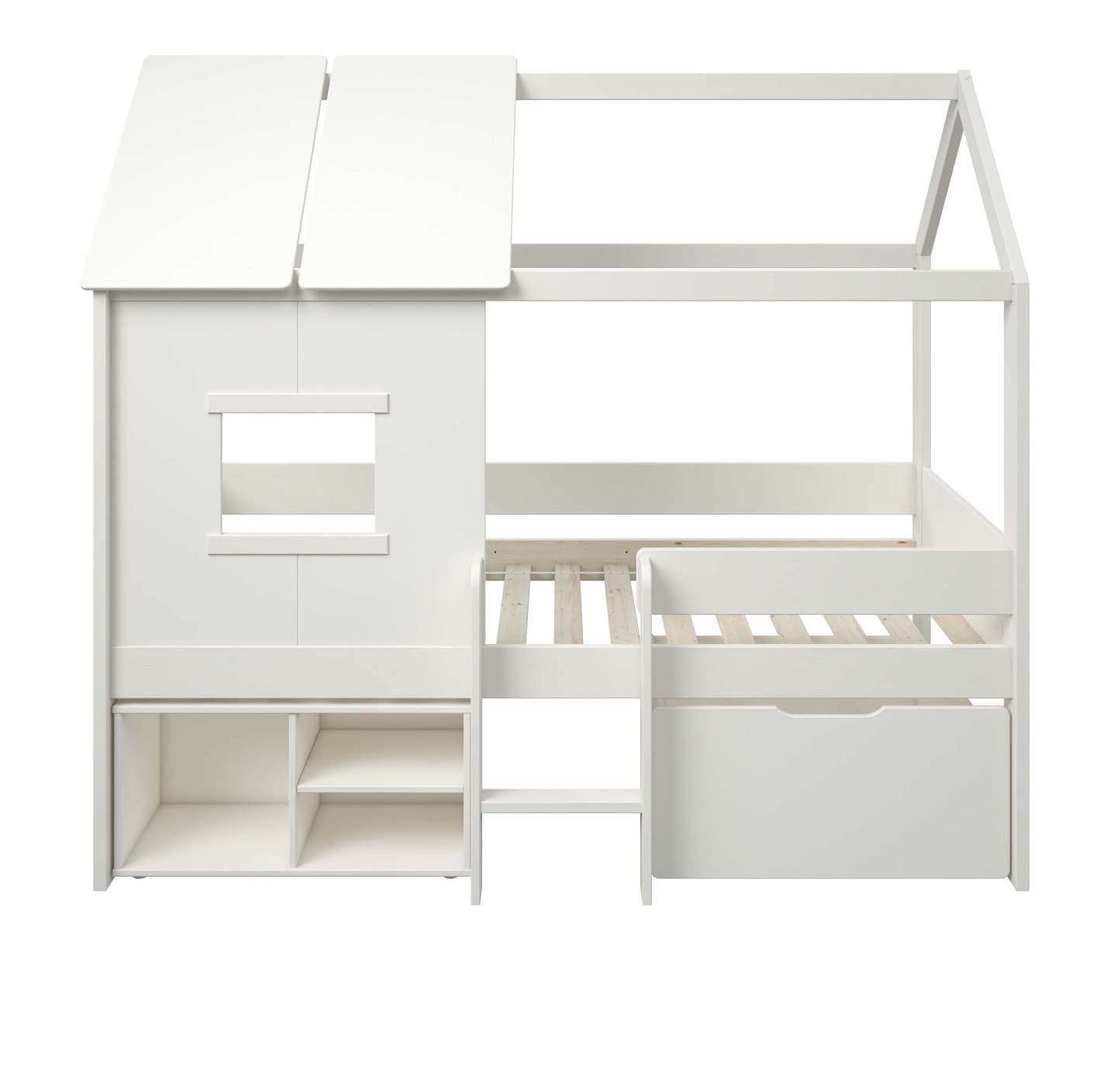 Ordi Mini Playhouse Mid Sleeper Bed with Storage