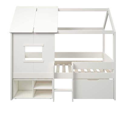 Ordi Mini Playhouse Mid Sleeper Bed with Storage