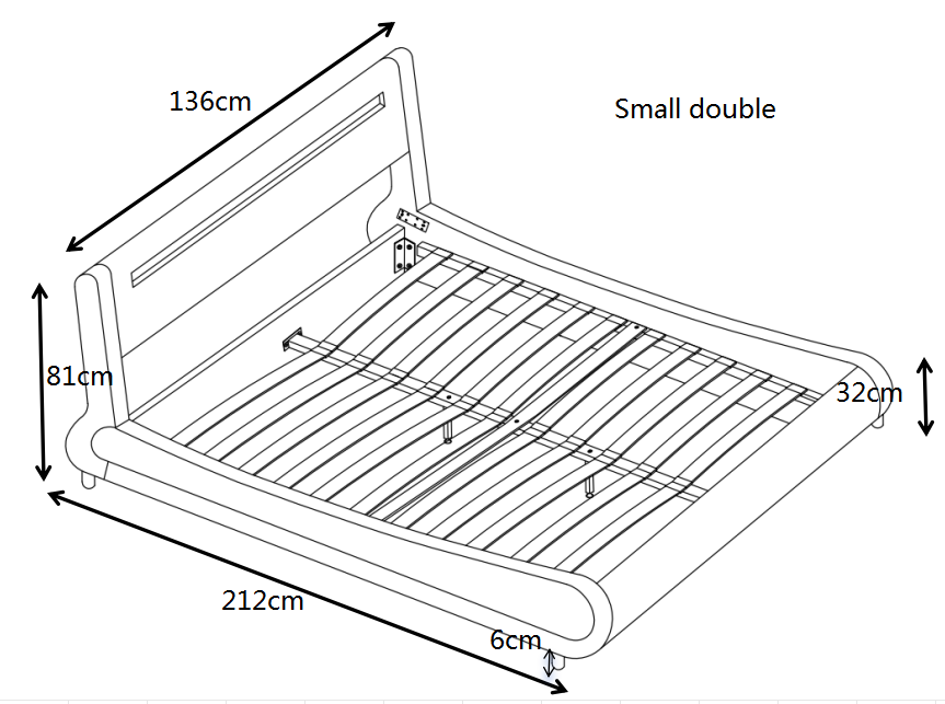 Seville Black LED Bed