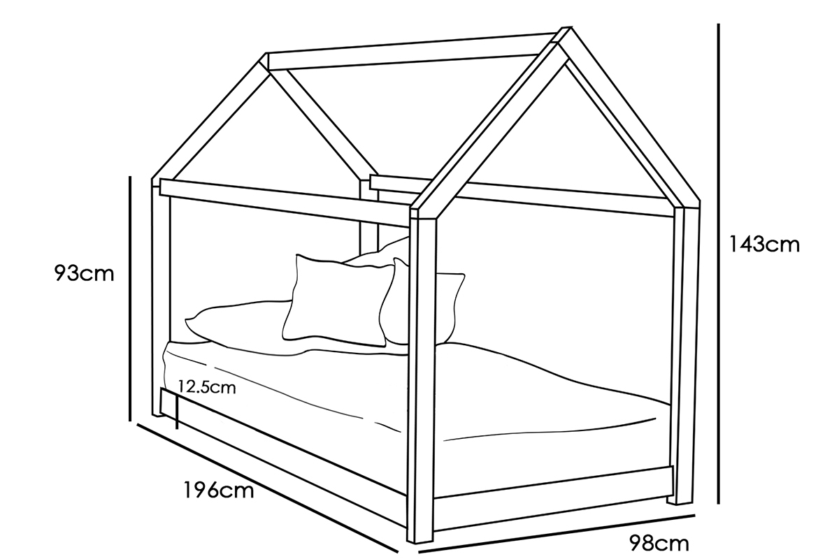 Kids Treehouse Pine Wooden Bed