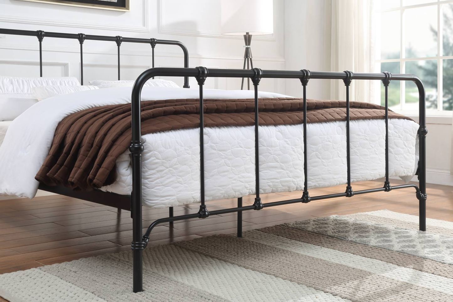 Tunstall Victorian Black Metal Bed