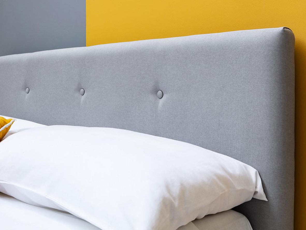 Wootton Scandinavian Grey Fabric Bed