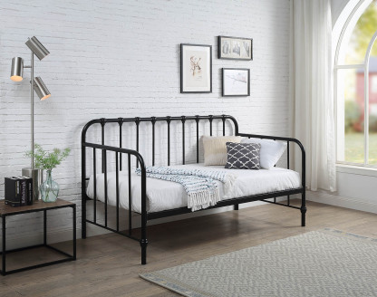 York Industrial Black Metal Day Bed
