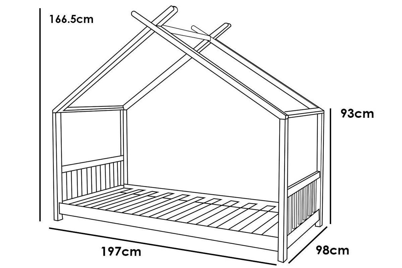 Kids Canopy White House Bed