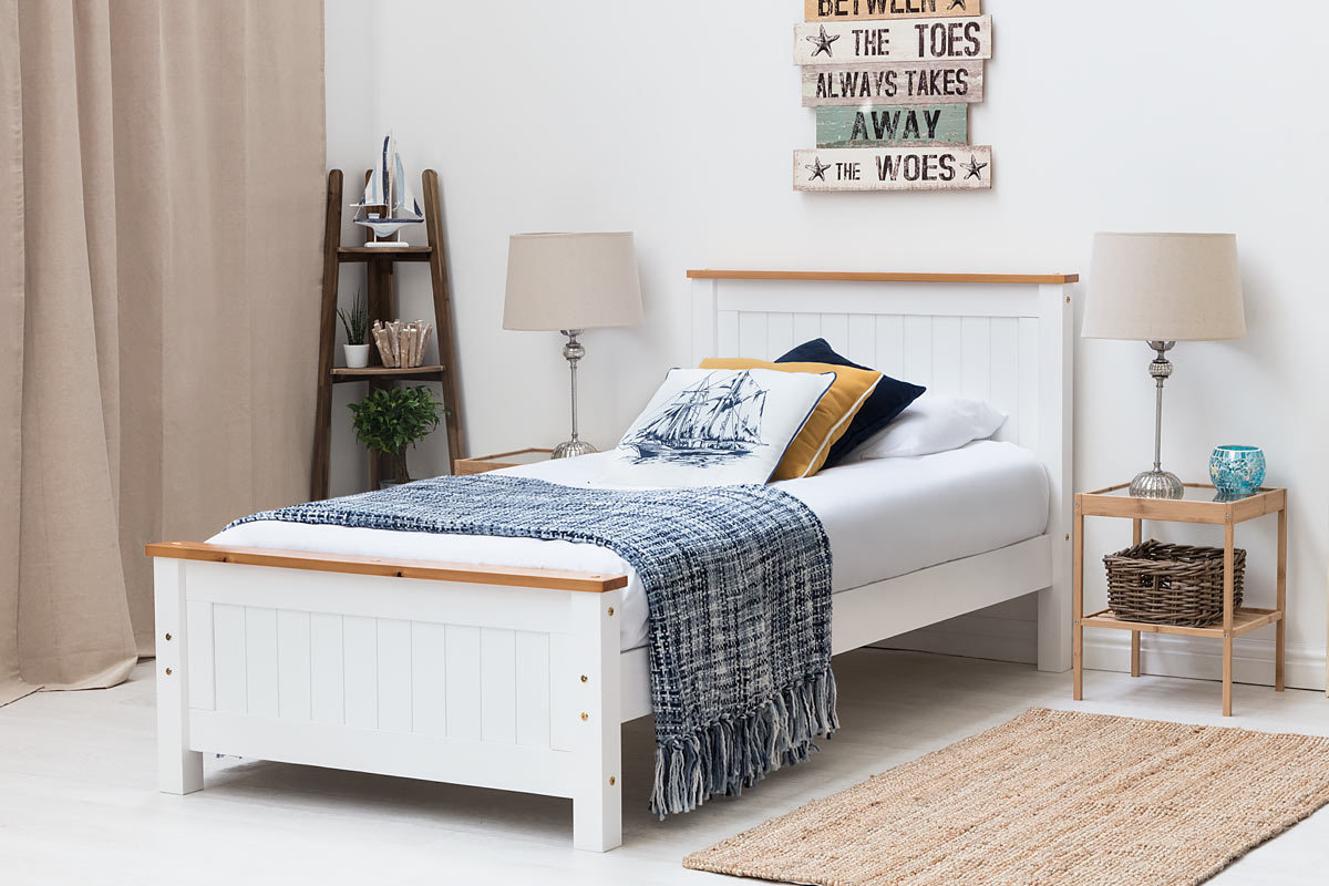 Rostherne Farmhouse White Wooden Single Bed