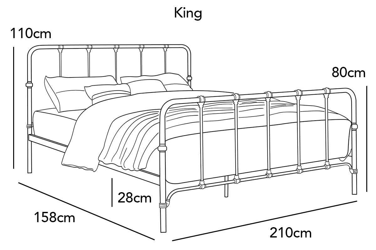 Tunstall Victorian Black Metal Bed Crazy Price Beds UK