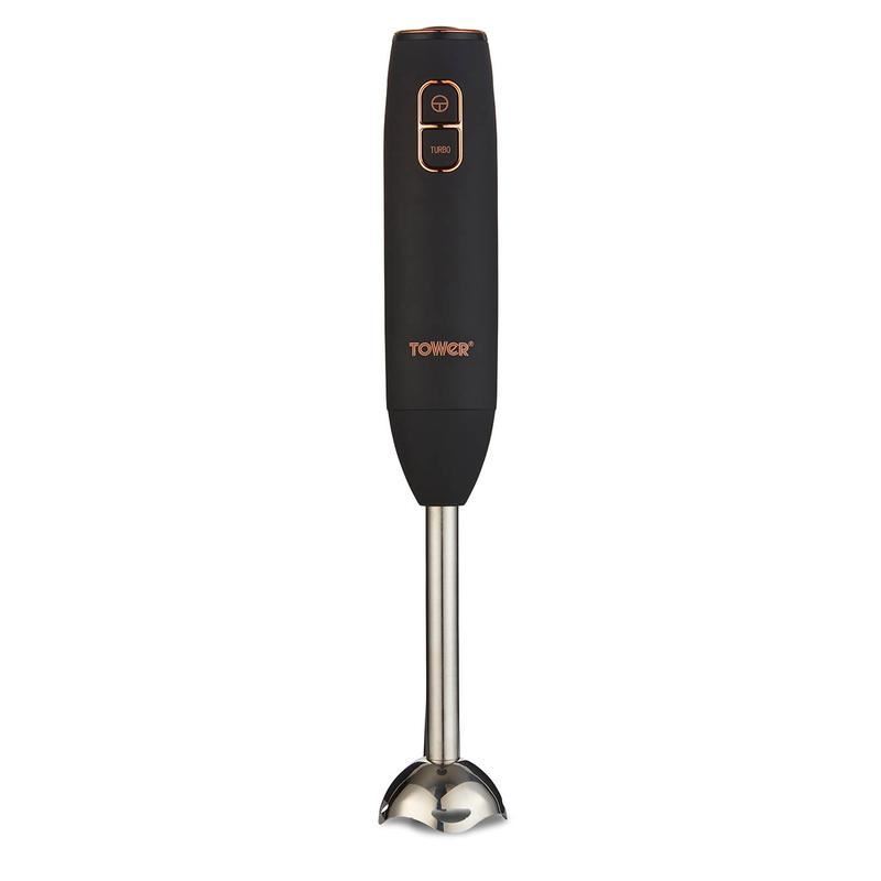 Tower Cavaletto 600W Stick Blender Black & Rose Gold UK Plug