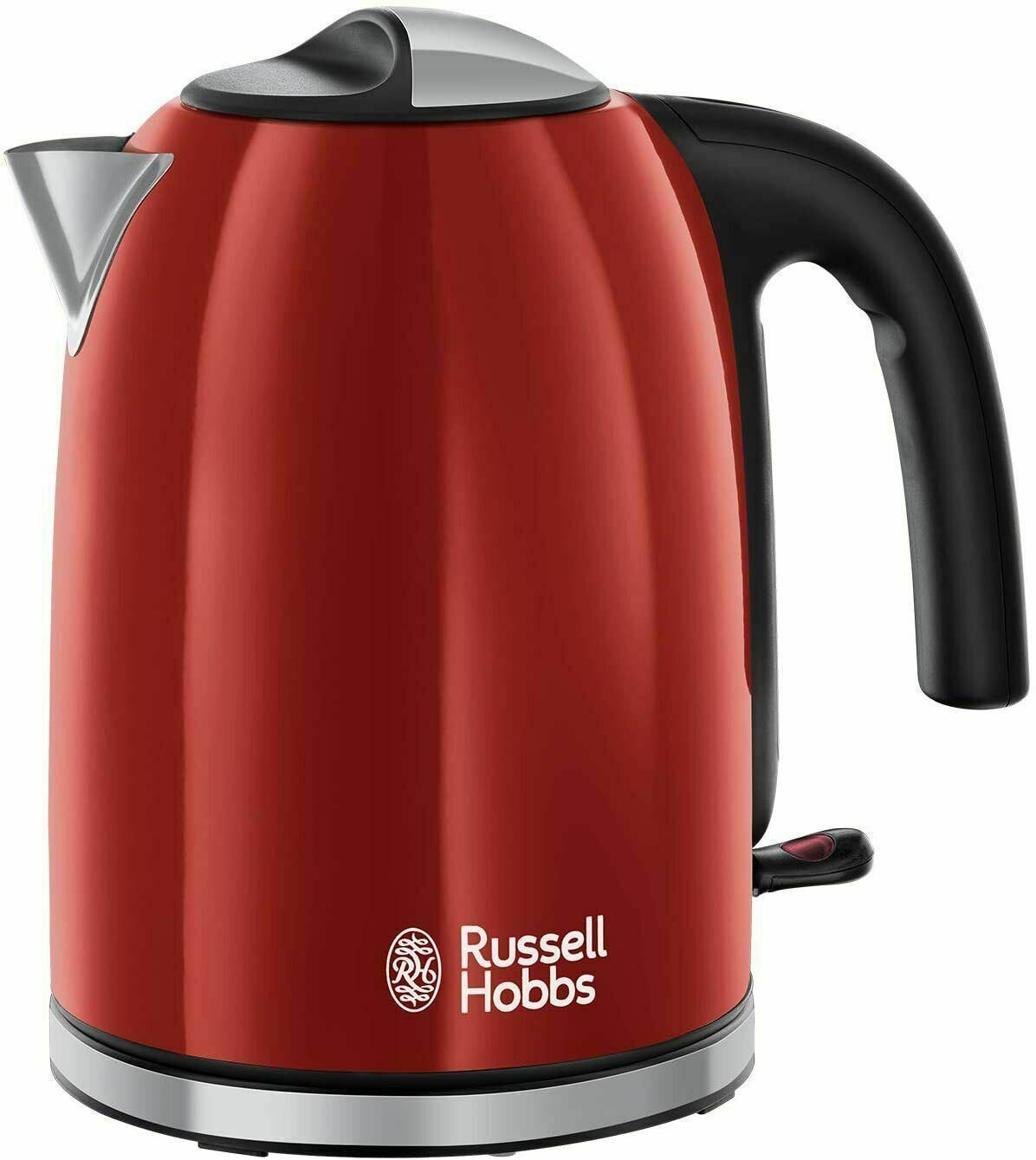 Russell Hobbs Stainless Steel Kettle Red UK Plug