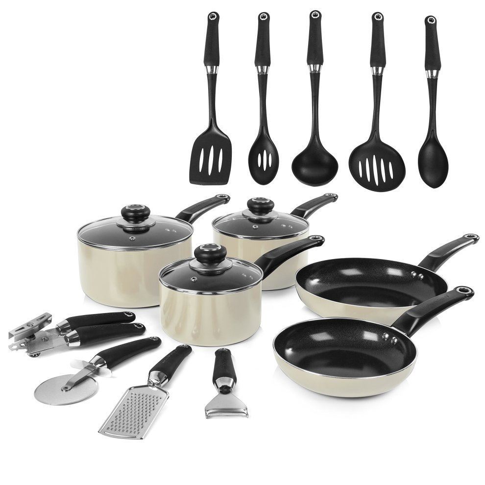 Morphy Richards Cream Equip 14 Piece Pan Tools Set