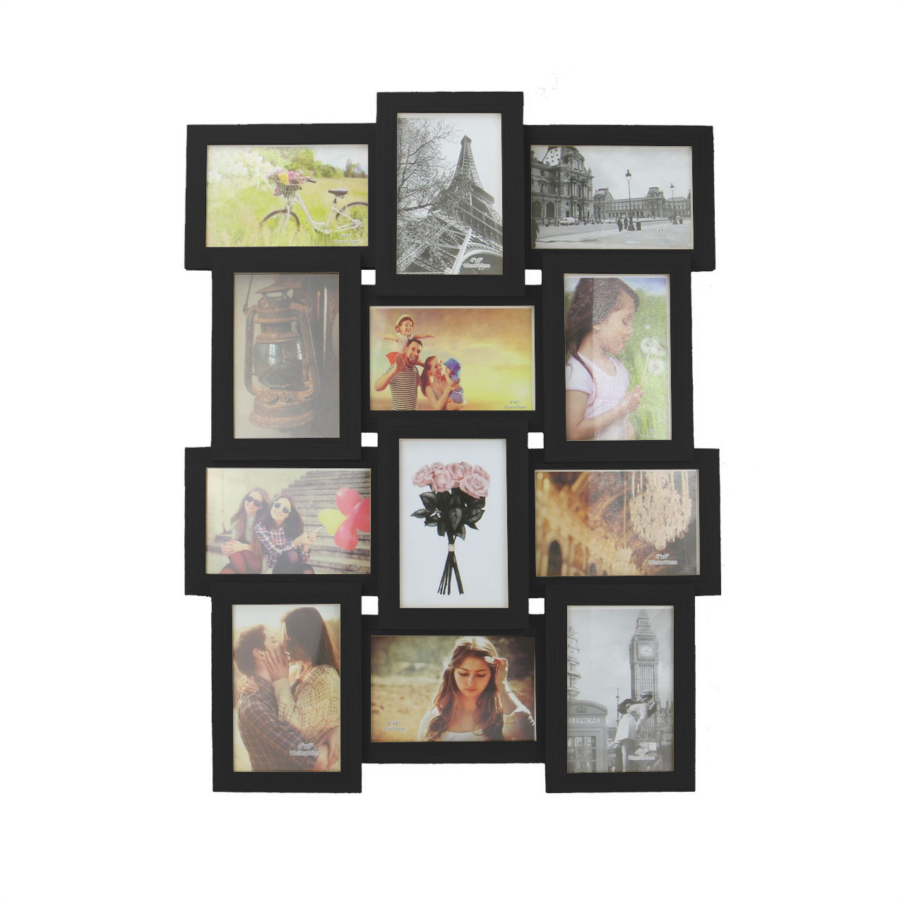 12 Photo Collage Frame Black | M&W