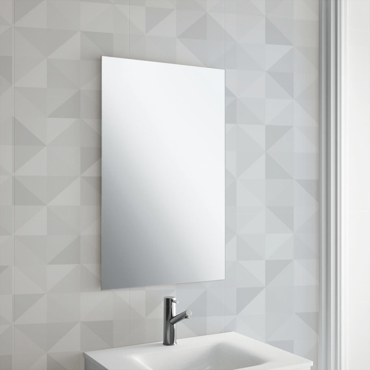 Frameless Rectangle Mirror 450 x 300mm | M&W