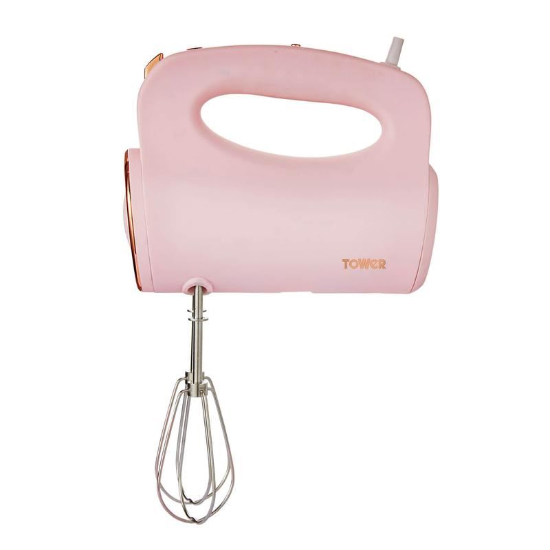 Tower Cavaletto 300W Hand Mixer Pink & Rose Gold UK Plug