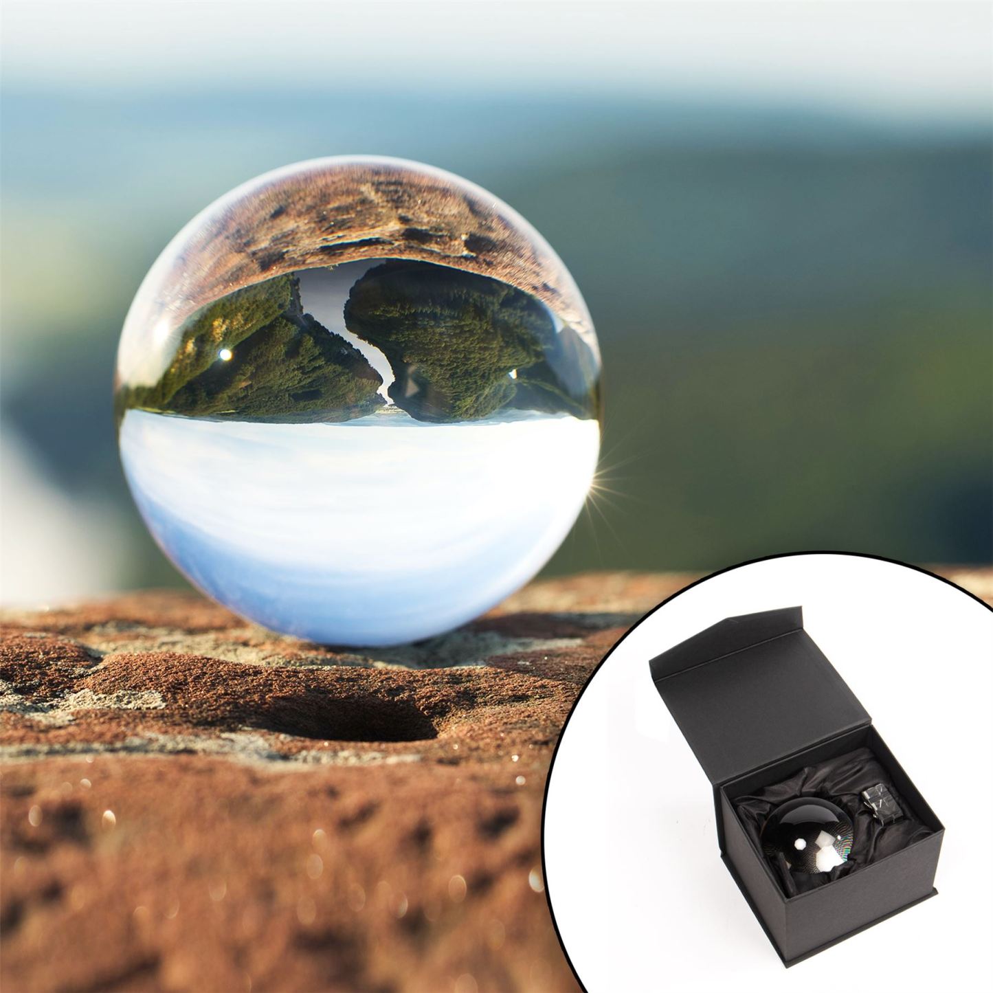 K9 Clear Crystal Ball For Photography 80mm | M&W