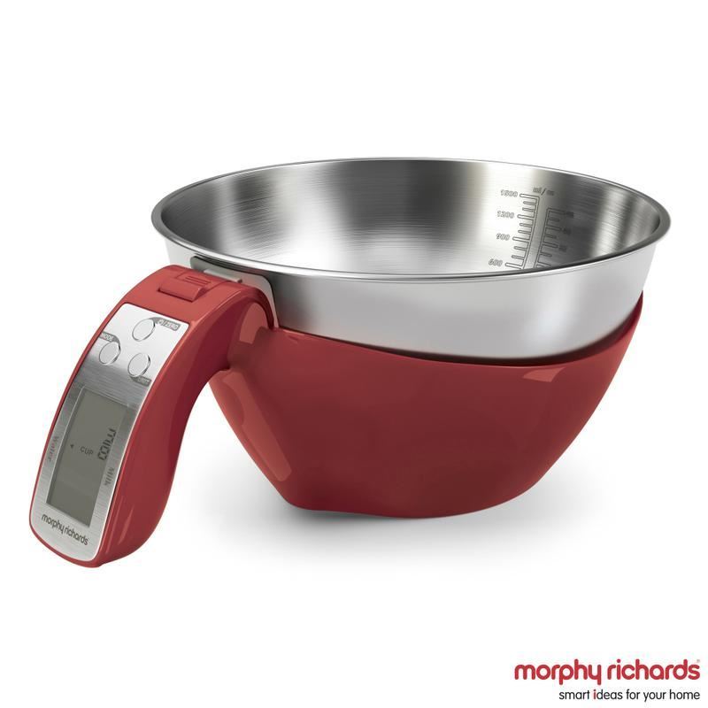 Morphy Richards Equip 3 in 1 Digital Jug Scales Red