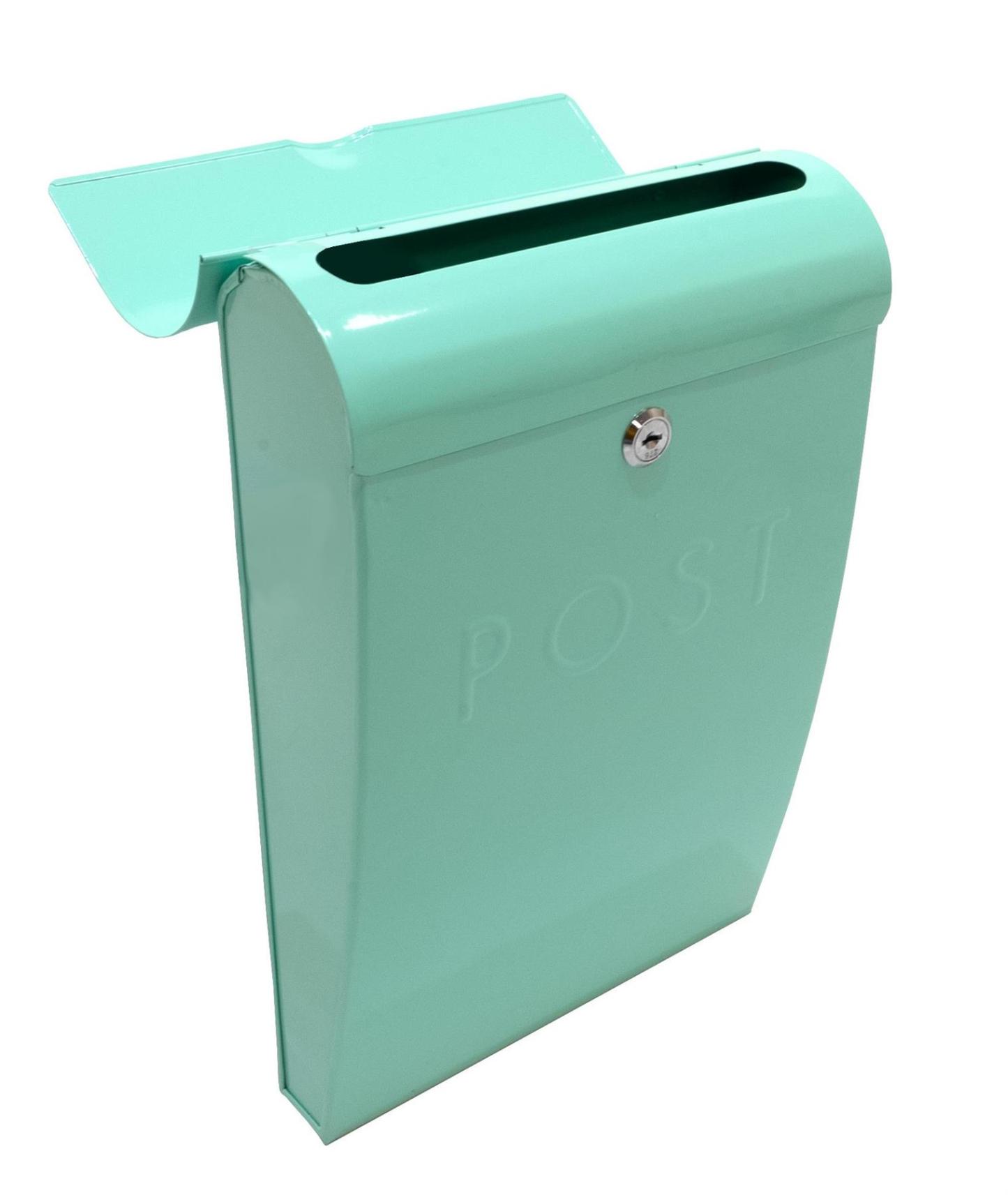 Wall Mounted Post Box in Mint Green | M&W
