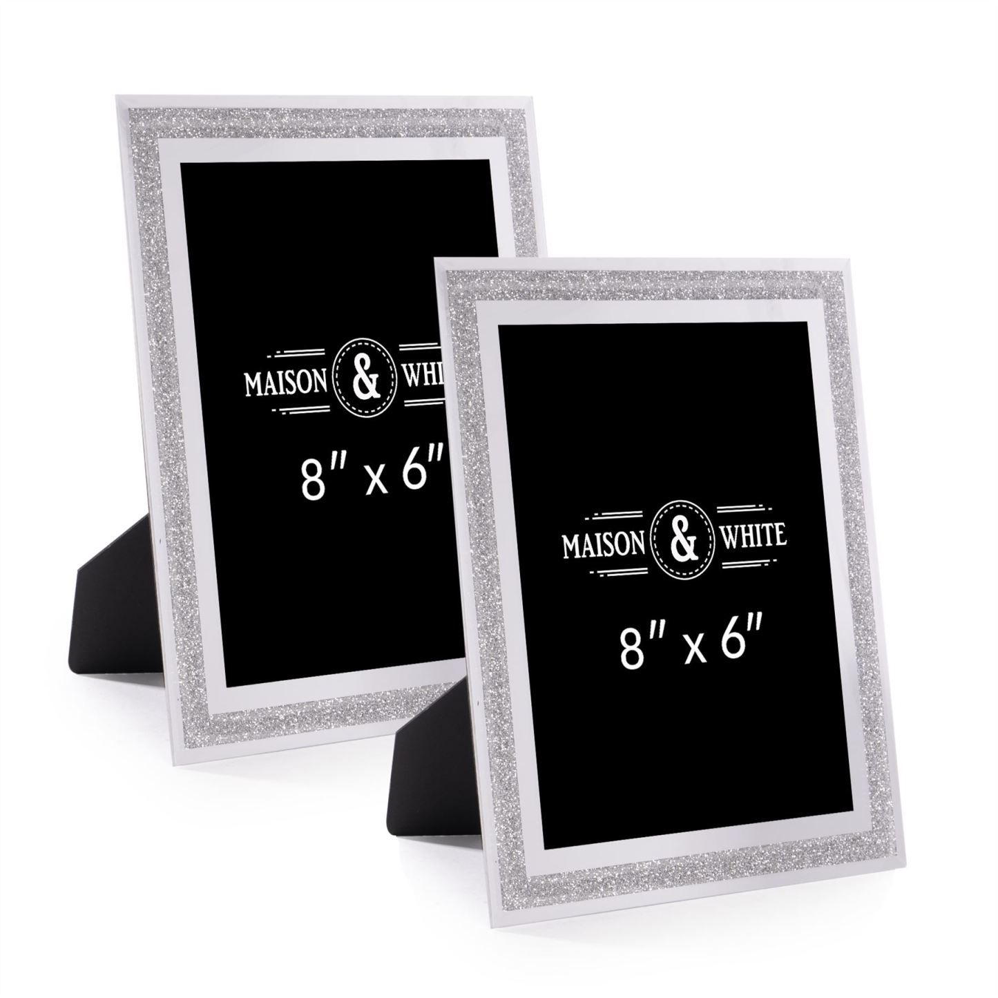 Sparkle Glass Photo Frame 8" x 6" - Set of 2 | M&W