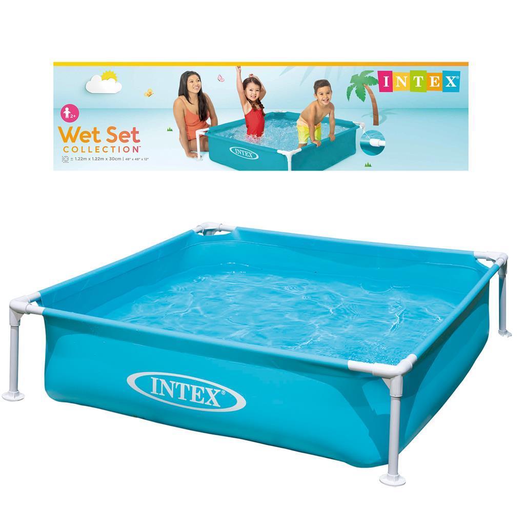 Mini Frame Paddling Pool 122cm x 122cm x 30cm