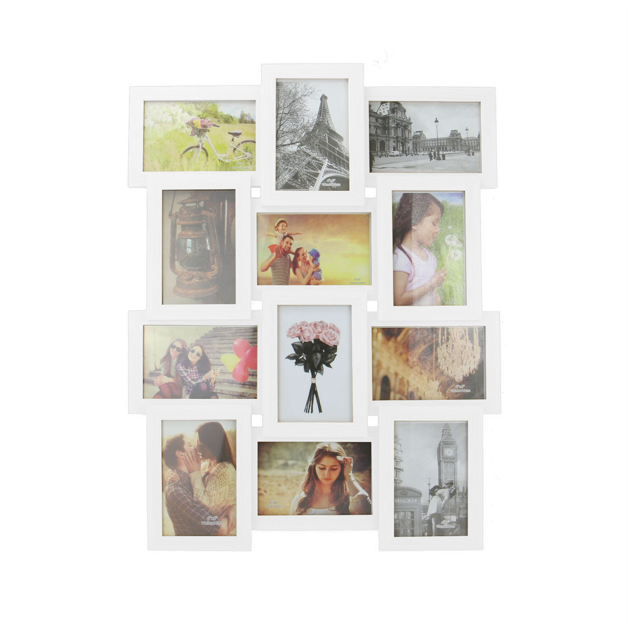 12 Photo Collage Frame White | M&W