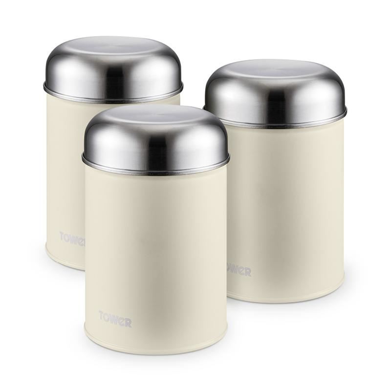 Tower Infinity Stone Set of 3 Canisters Pebble