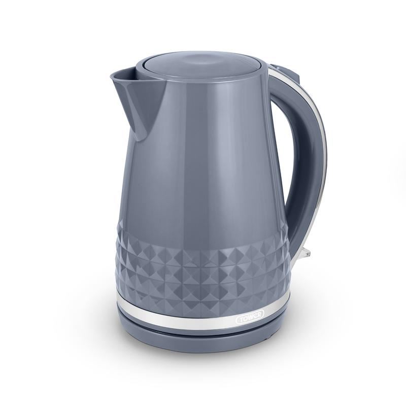 Tower Grey Chrome Accents Solitaire 1.5L 3KW Kettle