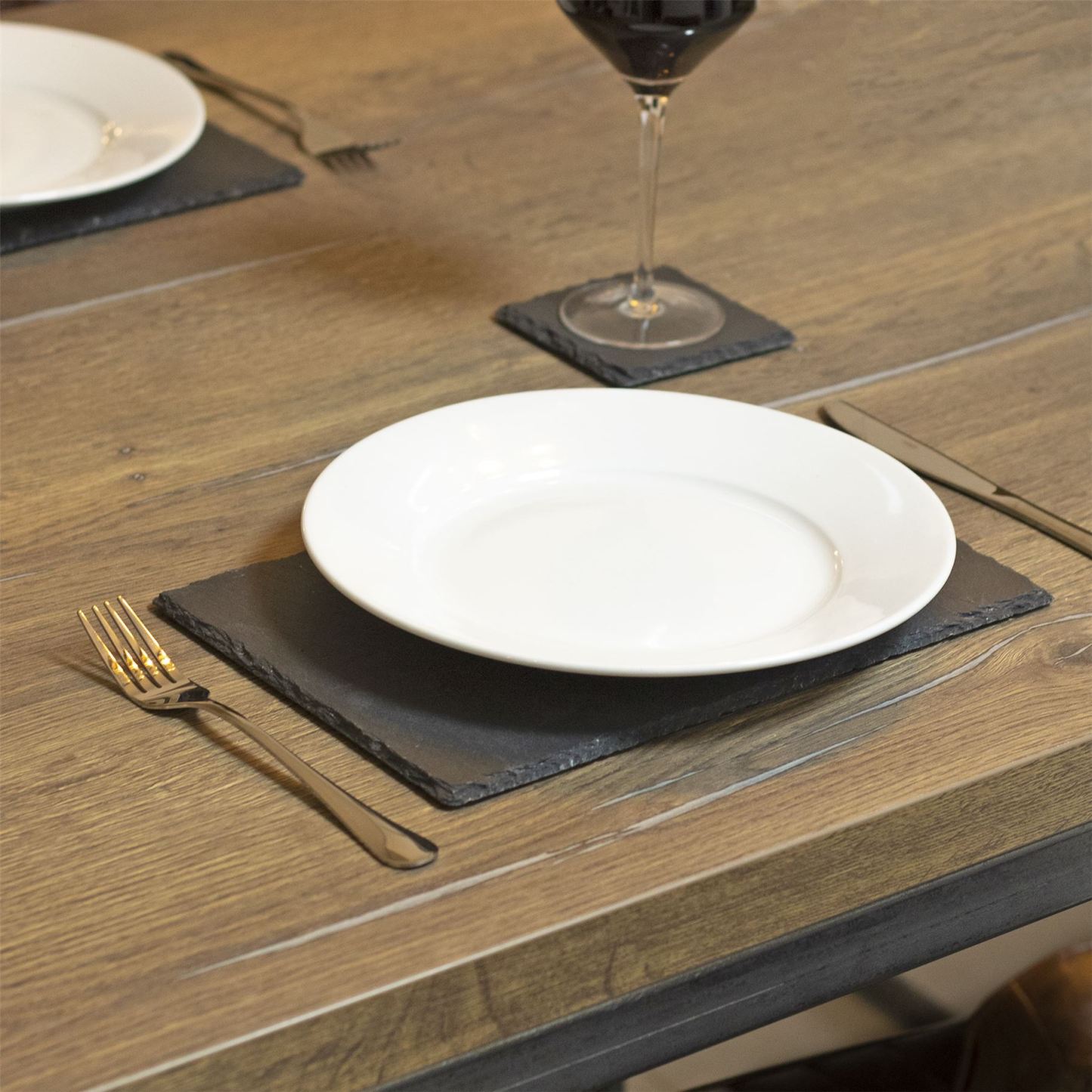 Natural Slate Placemats & Coasters - 8pc | M&W