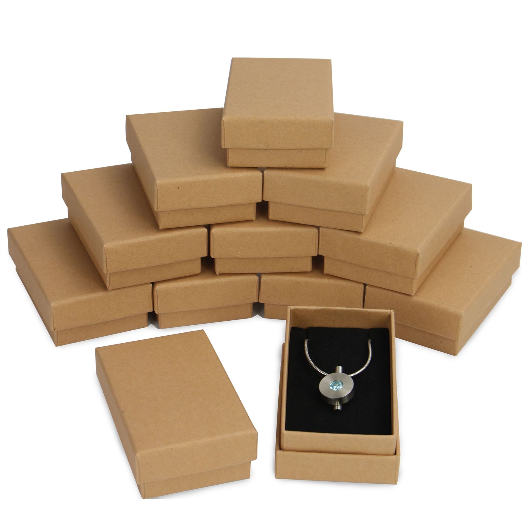 Kraft Boxes - 24 Pack (Necklace Size) | Pukkr