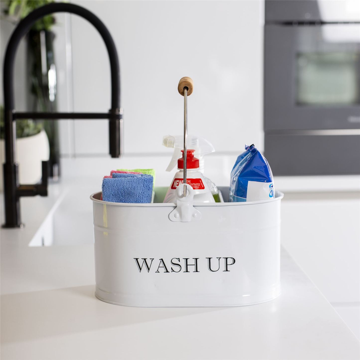 Wash Up Tidy Chalk White | M&W