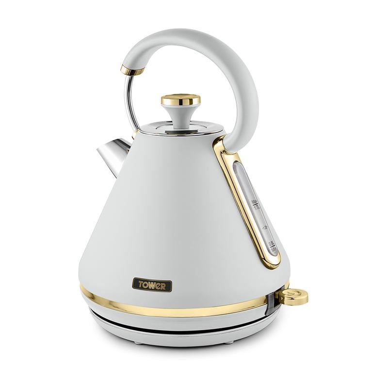 Tower White Cavaletto 3KW 1.7 Litre Pyramid Kettle