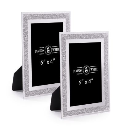 Sparkle Glass Photo Frame 6" x 4" - Set of 2 | M&W