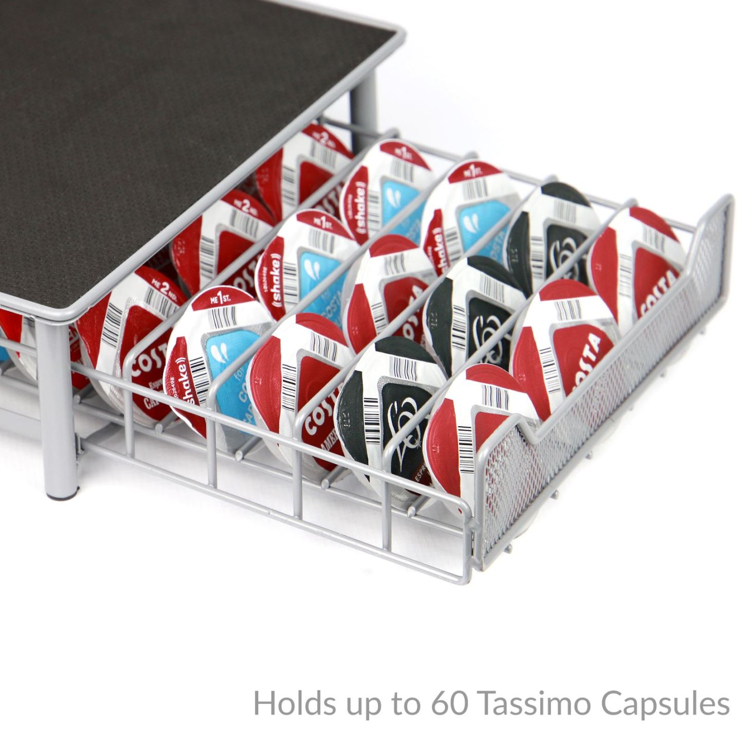 Tassimo 60 Pod Holder Drawer in Grey | M&W