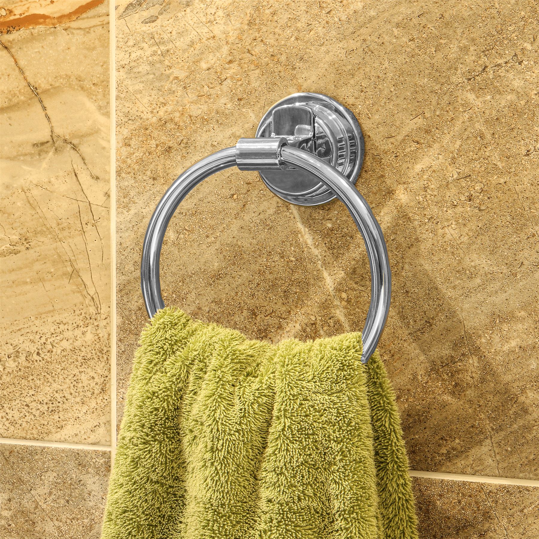 Stainless Steel Suction Towel Ring | Pukkr