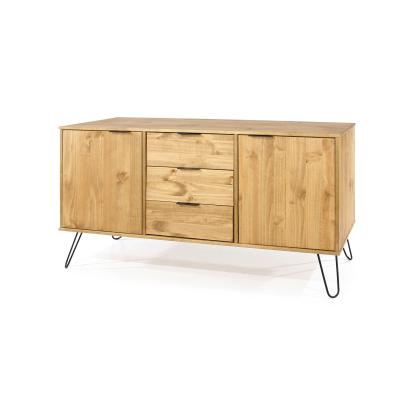 Augusta Pine Medium Sideboard With 2 Doors 3 Drawers