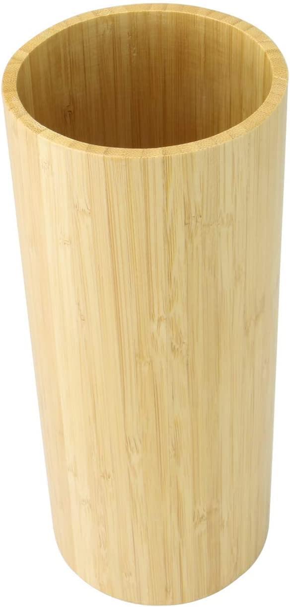 Bamboo Toilet Brush & Holder Round | M&W