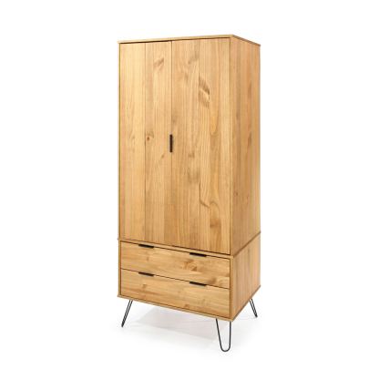 Augusta Pine2 Door 2 Drawer Wardrobe
