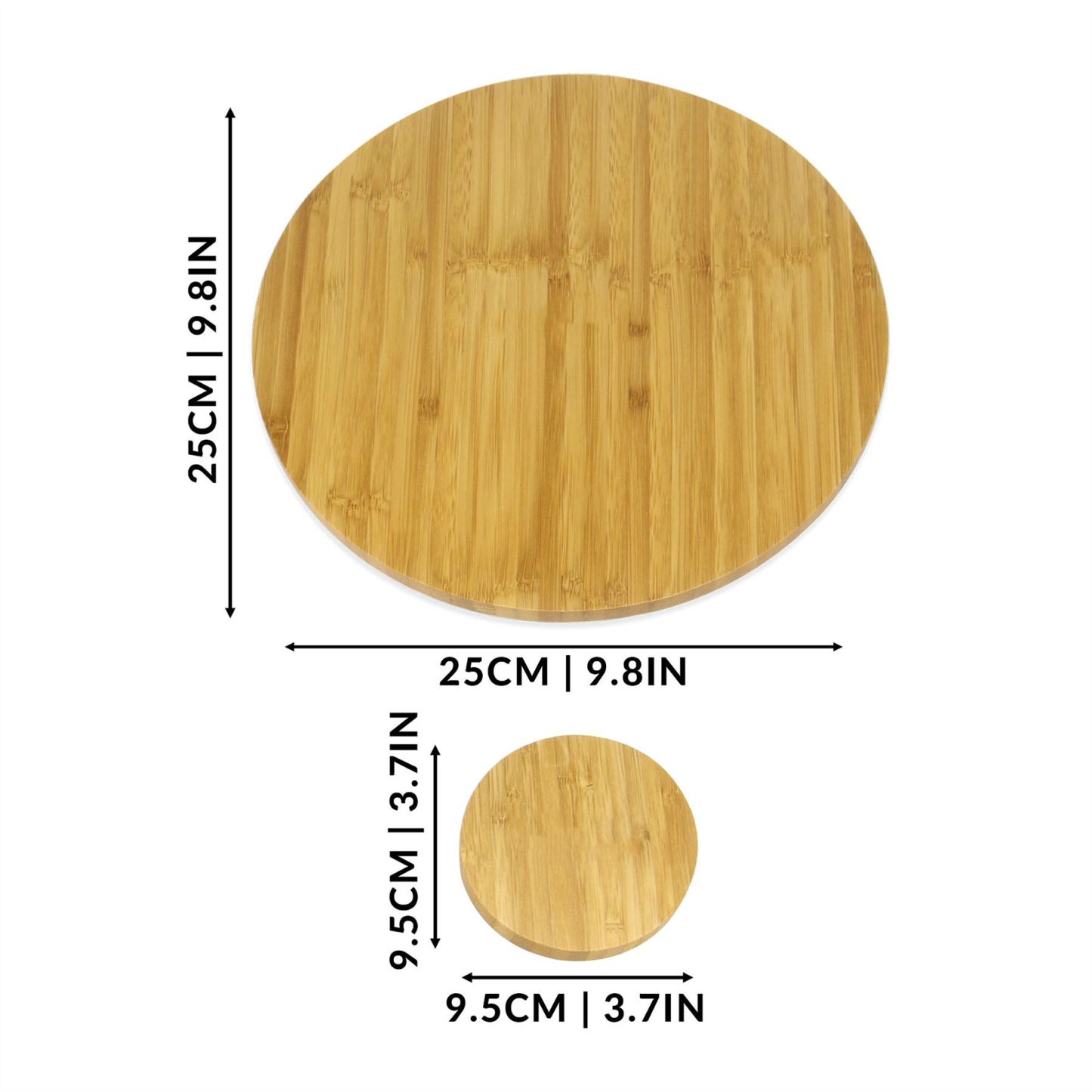 Bamboo Circle Placemats & Coasters - Set of 4 | M&W