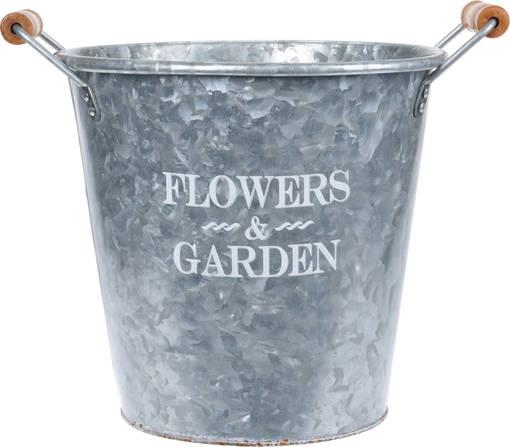 Flowers & Garden Metal Pot 24cm x 30cm x 25cm | 14 Litres