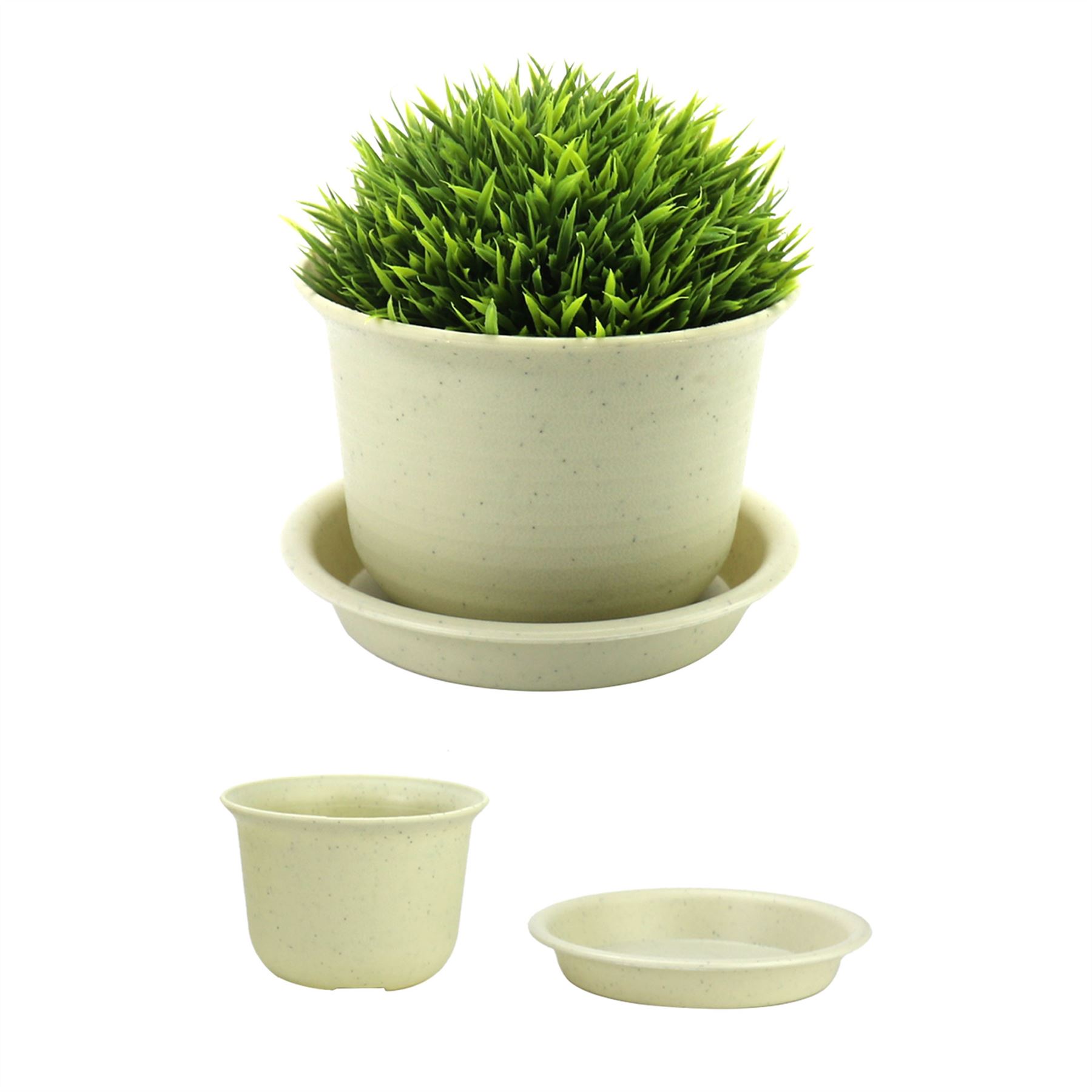 Plastic Plant Pots - Set of 10 Medium | Pukkr