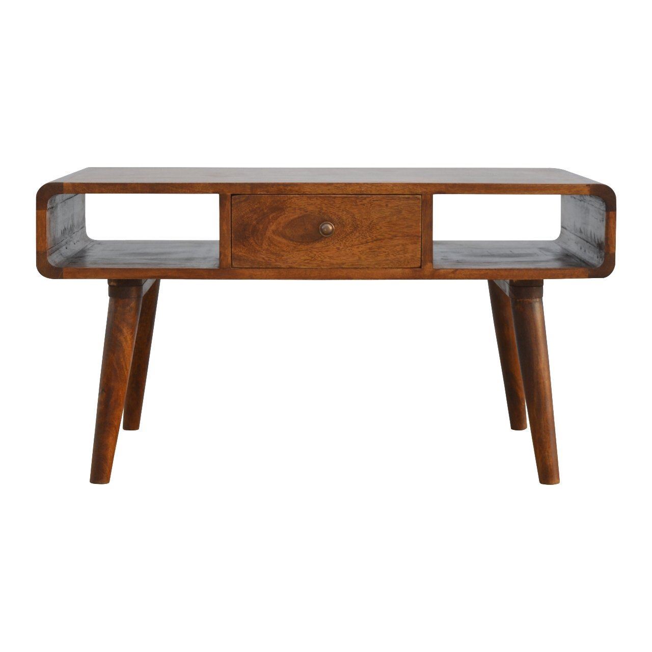 Artisan Curved Chestnut Coffee Table