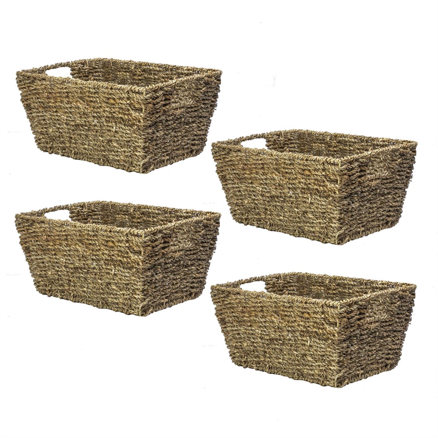 Natural Seagrass Storage Basket - Set of 4 | M&W